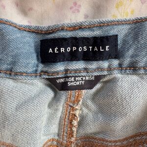 Like new Aeropostale High Rise Shorty Jeans - Light Blue sz 10
